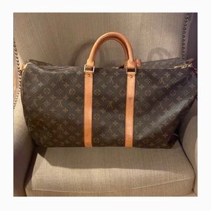 Authentic Louis Vuitton Monogram Keepall 55